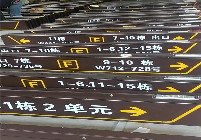 白河广告标识中，常见的几种安装方式。